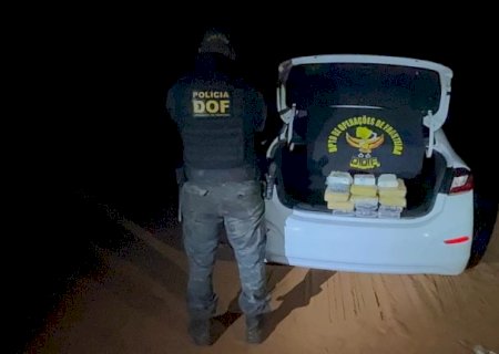 DOF apreende veículo com drogas