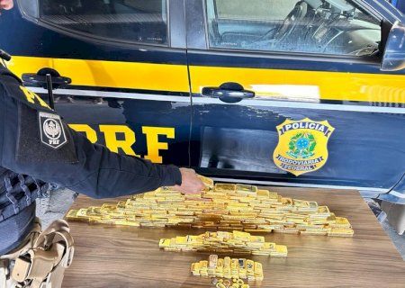 PRF apreende 103 kg de ouro irregular