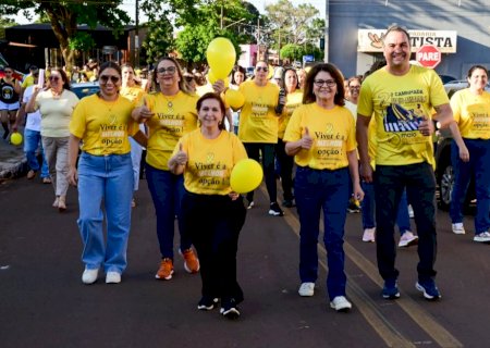 Ivinhema realizou caminhada Setembro Amarelo