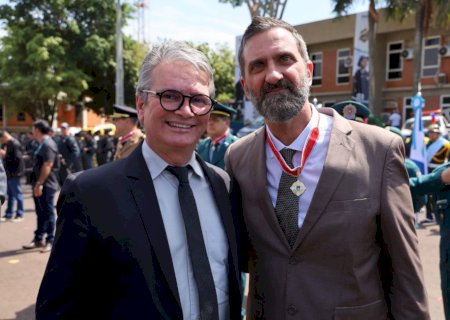 Delegado Dr Ricardo Henrique Cavagna é homenageado com Medalha do Mérito da PMMS