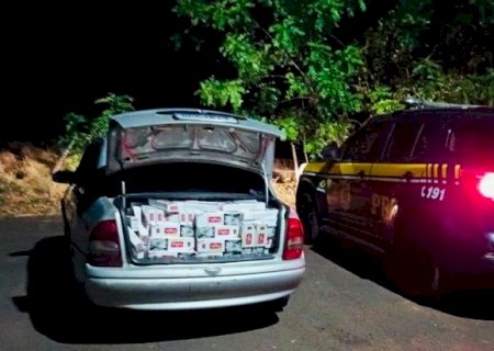 PRF apreende 10 mil maços de cigarros