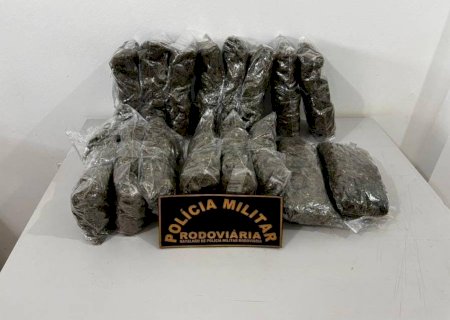 Angélica - Polícia Militar Rodoviária apreende mais de 3 kg de Skunk