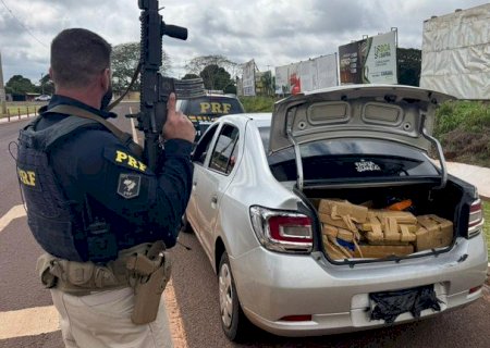 PRF apreende 243 Kg de maconha na BR-163