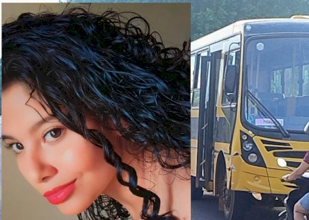 Estudante morre ao ser atropelada por ônibus, e motorista não tinha CNH