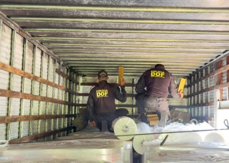 DOF apreende droga em meio a carga de embalagens plásticas,   que seguiam para o Estado do Pará