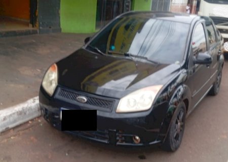 Polícia Militar recupera veículo furtado no centro de Nova Andradina