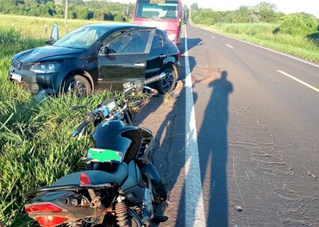 Ivinhema - Acidente de trânsito é registrado na BR-376 próximo ao Pesqueiro da Nina