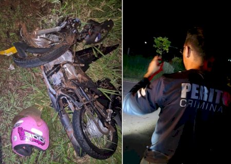 Itaquiraí - Mulher morre em acidente envolvendo carro e moto na BR-163