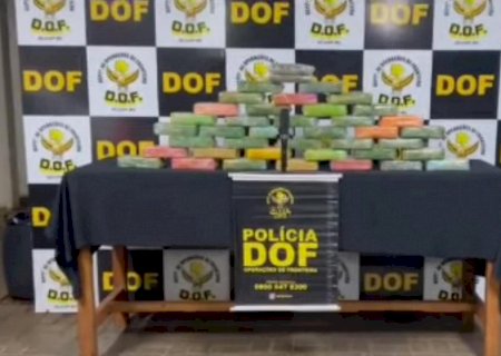 DOF apreende mais de 40 quilos de pasta base de cocaína avaliados em R$ 2,1 milhões em Batayporã