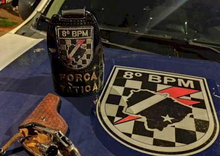 Polícia Militar recupera materiais furtados, apreendeu arma de fogo, em Nova Andradina