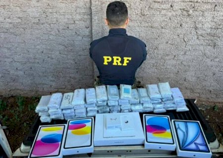 Irmãos são presos em Dourados com iPhones contrabandeados
