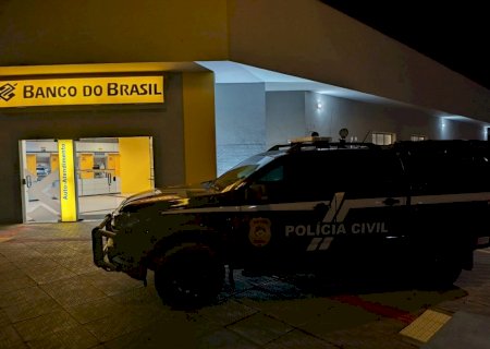 Polícia Civil investiga tentativa de roubo a banco em Brasilândia