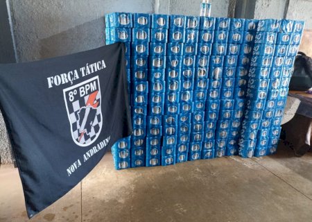 Polícia Militar age rápido e recupera carga com quase 4 mil cervejas furtadas em Batayporã