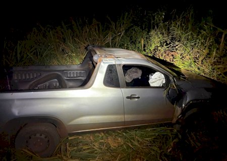 PMR atende sinistro sem vítimas na MS-141, entre os municípios de Angélica e Nova Andradina