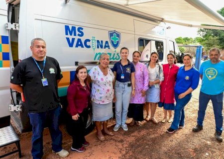 Ivinhema realiza ação com vacimóvel no Bairro Triguenã