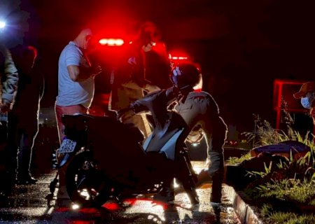 Mulher fica ferida após queda de motocicleta na MS-134 entre Nova Andradina e Batayporã