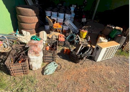 Polícia Militar Rural recupera materiais furtados da Suzano e prende dois por receptação