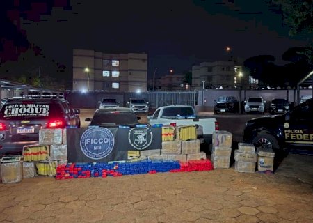 Depósito de drogas é descoberto em ação conjunta; mais de uma tonelada de entorpecentes é apreendida