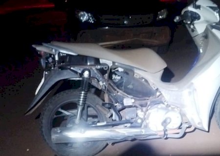 Acidente na MS-473 deixa condutora de moto com fratura na perna do lado esquerdo