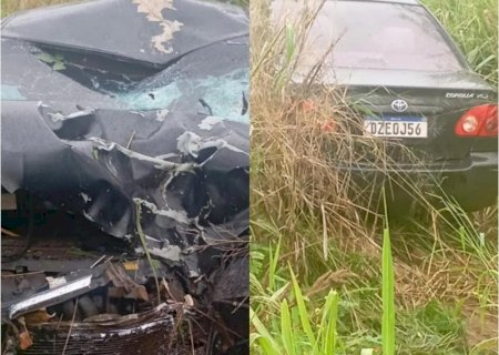 Motociclista morre em acidente envolvendo moto e carro entre Lagoa Bonita e Deodápolis